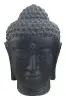 Product image 1 of the product “Buddha head, 100cm height, cast stone, hollow, handcrafted & coloured 100 cm”